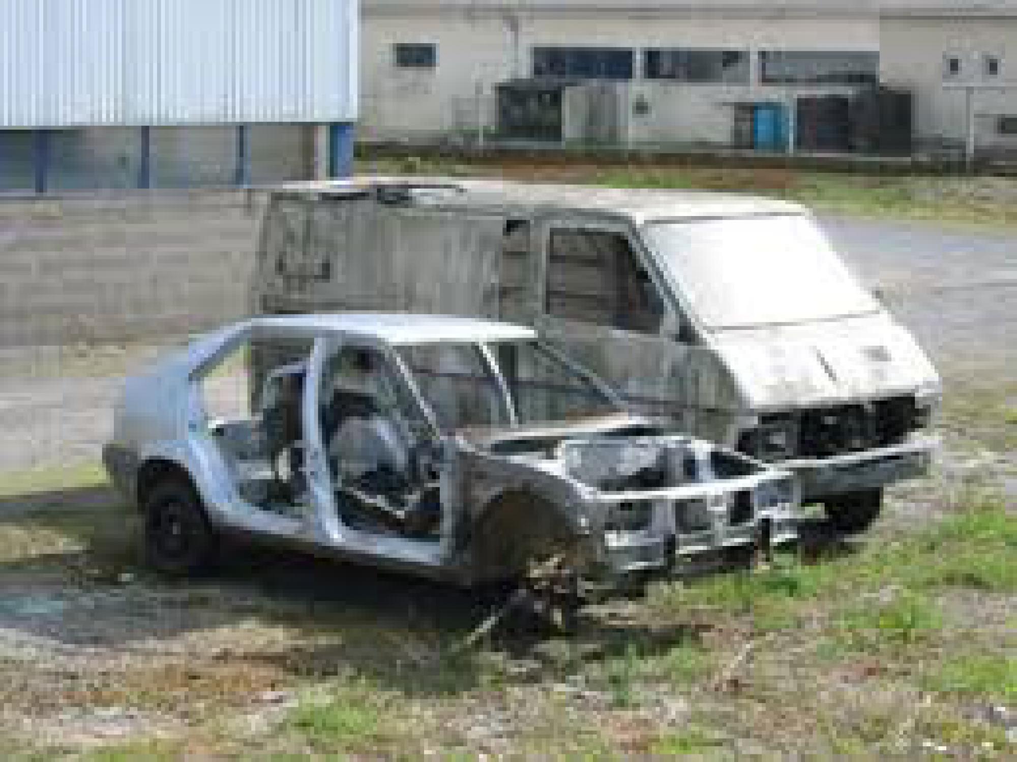 épave de voiture
